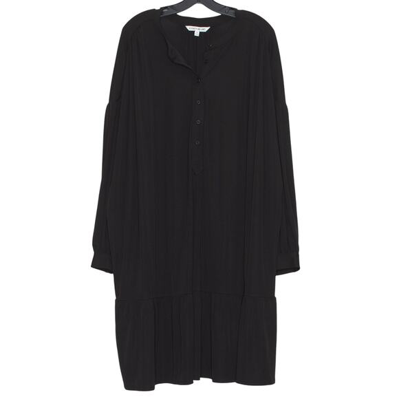 Elizabeth And James Dress Minimalist 90s Boho Monochrome Classic Black Size 3X - Picture 1 of 6